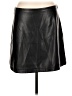 Gap 100% Polyester Black Faux Leather Skirt Size L - photo 1