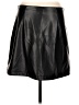 Gap 100% Polyester Black Faux Leather Skirt Size L - photo 2