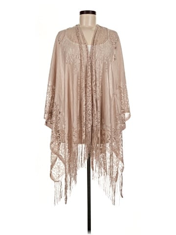 Time and Tru Poncho (view 1)