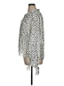 Topshop 100% Polyester Animal Print Silver 3/4 Sleeve Blouse Size 14 - photo 5
