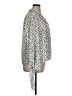 Topshop 100% Polyester Animal Print Silver 3/4 Sleeve Blouse Size 14 - photo 4