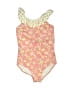 Boden Paisley Yellow One Piece Swimsuit Size 7 - 8 - photo 1