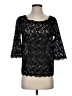 Assorted Brands Black 3/4 Sleeve Top Size S - photo 1