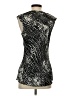 Sioni 100% Polyester Silver Sleeveless Blouse Size XS - photo 2