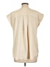 Ann Taylor LOFT 100% Polyester Ivory Short Sleeve Blouse Size L - photo 2