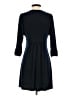Oleg Cassini Solid Black Casual Dress Size 4 - photo 2