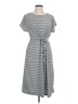 Unbranded Stripes Gray Casual Dress Size L - photo 1