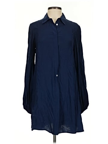 Amanda Uprichard Long Sleeve Silk Top (view 1)