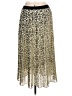Maje Animal Print Gold Casual Skirt Size Lg (3) - photo 2