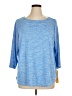 Ruby Rd. Blue 3/4 Sleeve Top Size 1X - photo 1