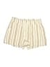 Ann Taylor LOFT 100% Lyocell Stripes Ivory Shorts Size M - photo 1