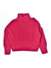 Assorted Brands Solid Pink Turtleneck Sweater Size S (kids) - photo 1