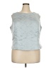 Jessica McClintock Silver Sleeveless Top Size 22 - photo 1