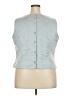 Jessica McClintock Silver Sleeveless Top Size 22 - photo 2