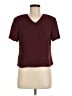 Talbots Burgundy Short Sleeve Top Size 8 - photo 1