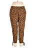 Apt. 9 100% Rayon Animal Print Brown Casual Pants Size XL - photo 1