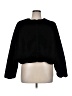 ELOQUII 100% Polyester Black Faux Fur Jacket Size 14 - photo 1
