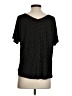 LUXE 100% Rayon Polka Dots Black Short Sleeve Top Size S - photo 2