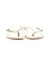 J.Crew Metallic Silver Flip Flops Size 7 - photo 2