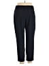 Zara 100% Polyester Solid Black Casual Pants Size XL - photo 2