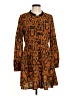 Unbranded Print Brown Casual Dress Size M (estimated) - photo 1