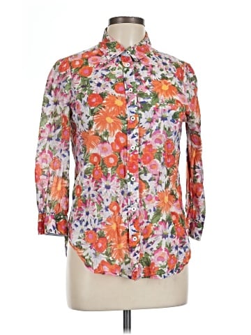 HD in Paris 3/4 Sleeve Button-Down Shirt (view 1)