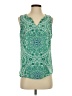 verse 100% Polyester Green Sleeveless Blouse Size S - photo 1