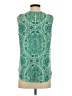 verse 100% Polyester Green Sleeveless Blouse Size S - photo 2