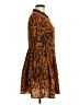 Unbranded Print Brown Casual Dress Size M (estimated) - photo 4