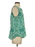 verse 100% Polyester Green Sleeveless Blouse Size S - photo 4