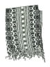 Unbranded Aztec Or Tribal Print Graphic White Black Scarf One size - photo 2