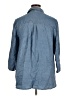 ELOQUII 100% Tencel Blue 3/4 Sleeve Button-Down Shirt Size 14 Plus - photo 2