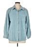 L.L.Bean 100% Cotton Teal 3/4 Sleeve Button-Down Shirt Size L (petite) - photo 1