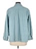 L.L.Bean 100% Cotton Teal 3/4 Sleeve Button-Down Shirt Size L (petite) - photo 2