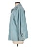 L.L.Bean 100% Cotton Teal 3/4 Sleeve Button-Down Shirt Size L (petite) - photo 5