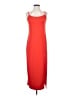 Something Navy Solid Red Casual Dress Size S - photo 1