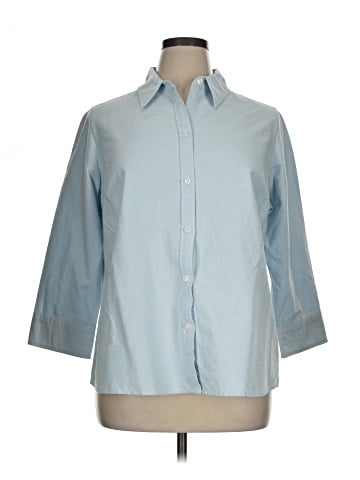 SONOMA life + style 3/4 Sleeve Button-Down Shirt (view 1)