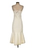 Cinq à Sept 100% Polyester Ivory Cocktail Dress Size 2 - photo 2