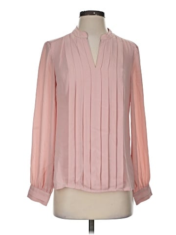 White House Black Market Long Sleeve Blouse (view 1)