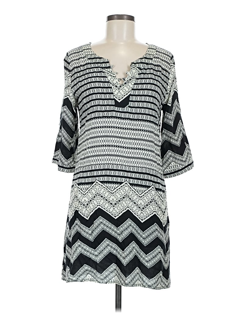 Pre-owned Assorted Brands 3/4 Sleeve Blouse In Gray