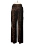 CAbi 100% Rayon Animal Print Brown Casual Pants Size M - photo 2