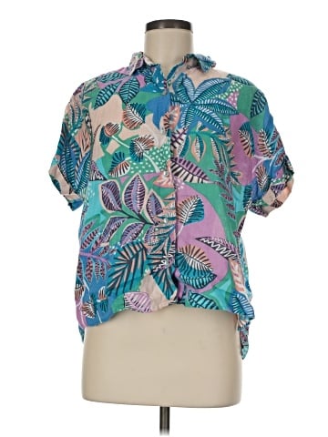 Cynthia Rowley Short Sleeve Blouse (view 1)
