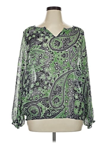 Liz Claiborne Long Sleeve Blouse (view 1)