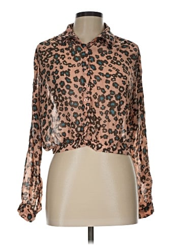 Papaya Long Sleeve Blouse (view 1)