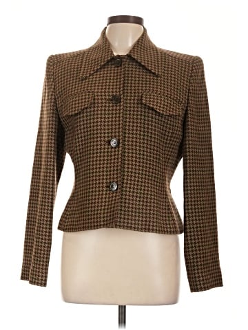 Linda Allard Ellen Tracy Wool Blazer (view 1)