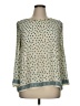 Max Studio 100% Polyester Green 3/4 Sleeve Blouse Size XL - photo 1