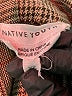 Native Youth Plaid Brown Jumpsuit Size XS - photo 4