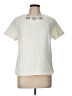 Ann Taylor 100% Polyester Ivory Short Sleeve Top Size L - photo 1