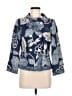 Elevenses 100% Cotton Floral Blue Jacket Size 8 - photo 1