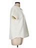 Ann Taylor 100% Polyester Ivory Short Sleeve Top Size L - photo 4